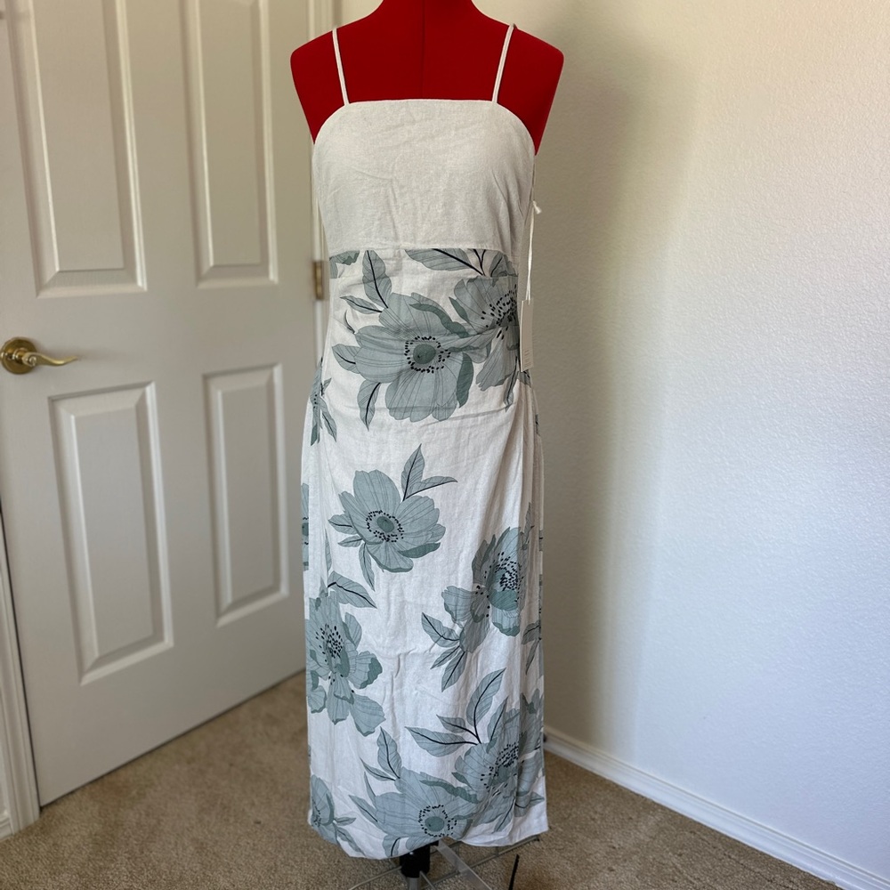 Sold Joie White and Gray Floral Dress